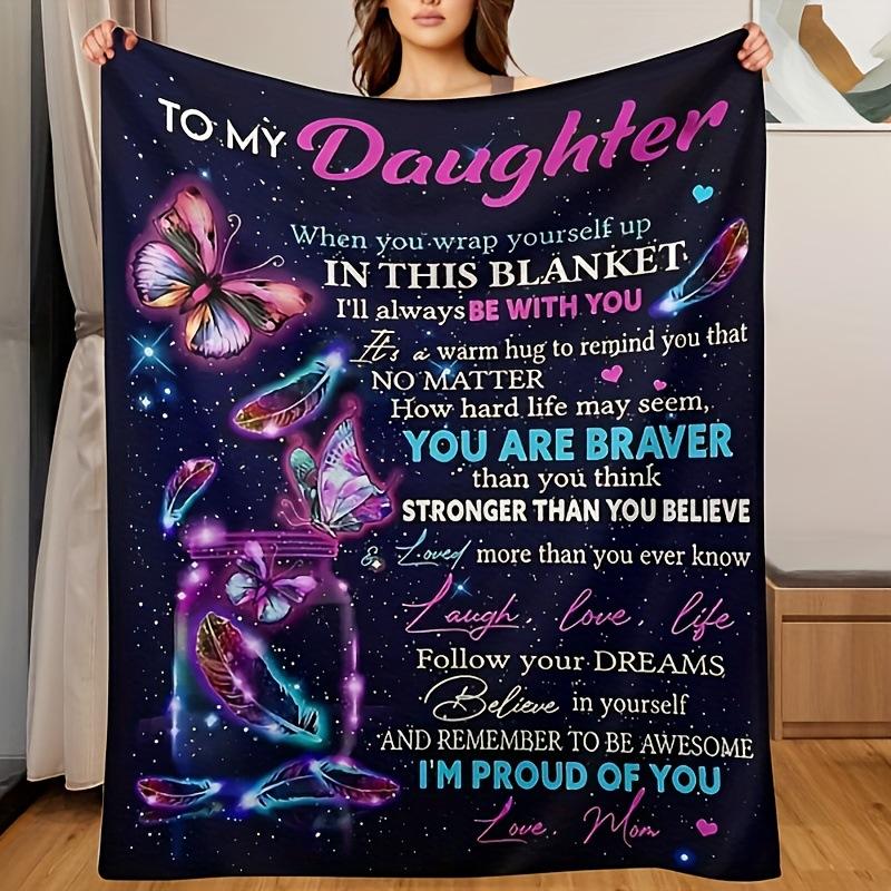 Holiday Gift For Daughter Flannel Blanket Bedroom Sofa Air Conditioner Blanket Nap Blanket