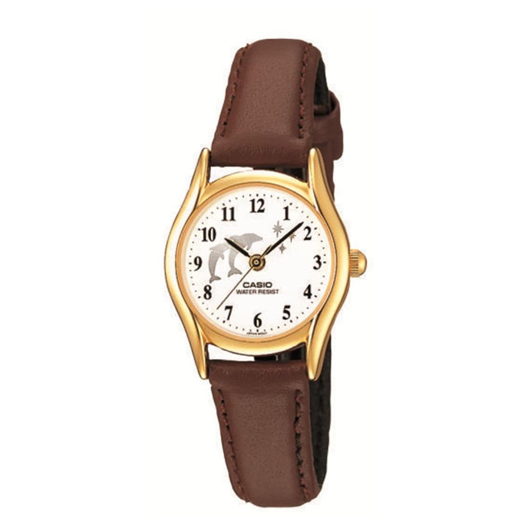Женские часы Casio Collection Коричневые LTP-1094Q-7B9RJH