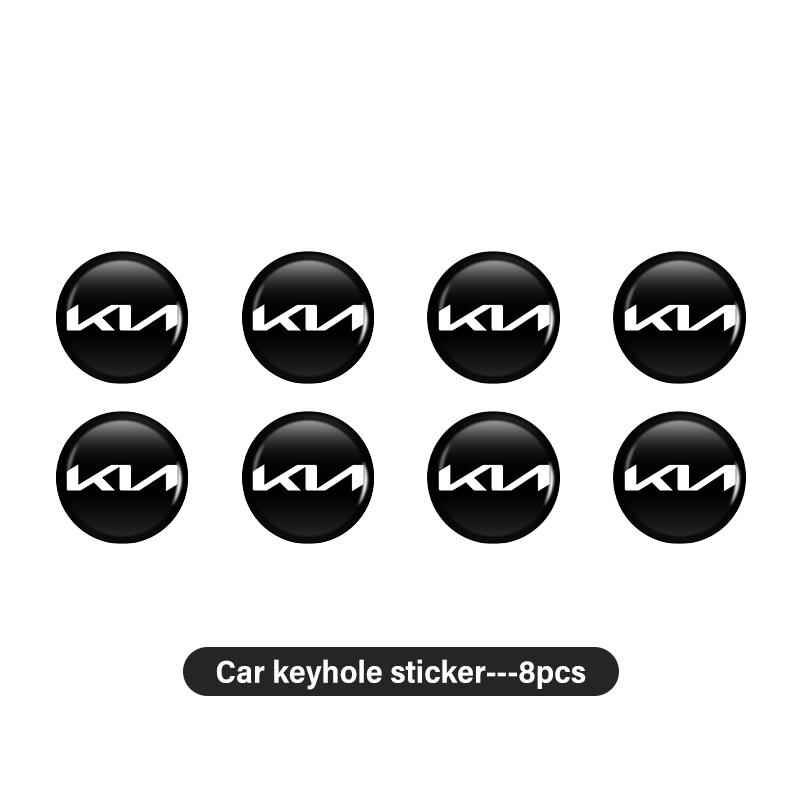 AANX1 Car Door Keyhole Lock Cylinder Protective Cover Sticker for Kia Rio K5 K2 Sportage Ceed Sorento Picanto Stinger Soul