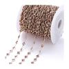 Zircon Chain DIY Bracelet Necklace Making Rhinestone Jewelry Chain Shiny Copper Chain for Craft Supplies