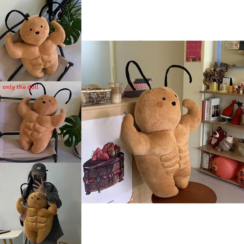 Милая Милая Большая Игрушка Плюшевый Таракан С Мускулистым Дизайном Для Детей И Коллекционеров