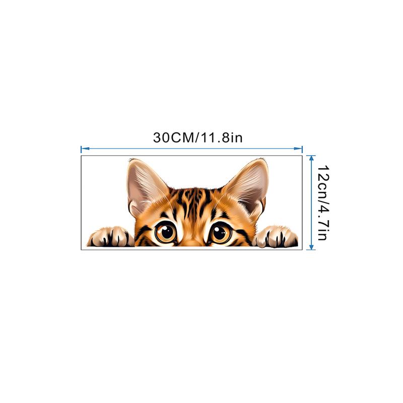 Милый маленький кот наклейка на сиденье унитаза для дома ванная комната унитаз наклейки на дверь наклейки на стену украшение для туалета