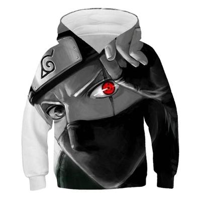 Новинка 2023 года, толстовка с капюшоном Наруто, детские модные толстовки с 3D принтом, детские пуловеры для мальчиков и девочек, уличная одежда, пальто для детей 3-14 лет, 2023