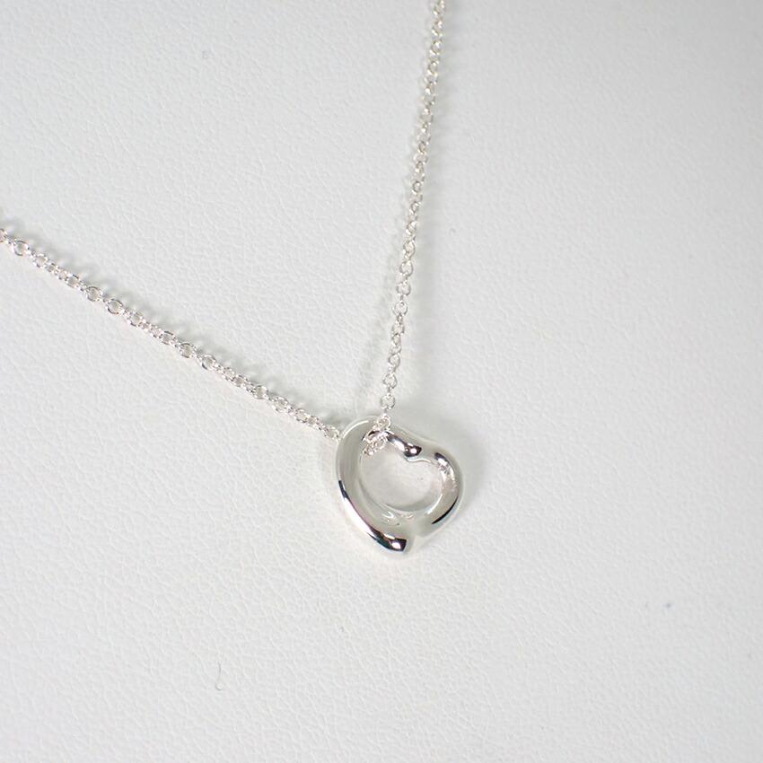 [Б/у] TIFFANY/Tiffany 925 Open Heart Pendant/Necklace/g411-55
