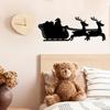 Christmas Sleigh Metal Wall Art Elegant Iron Art for Interior Decoration, Perfect Home Office & Wall Hangings for Holiday Cheer
