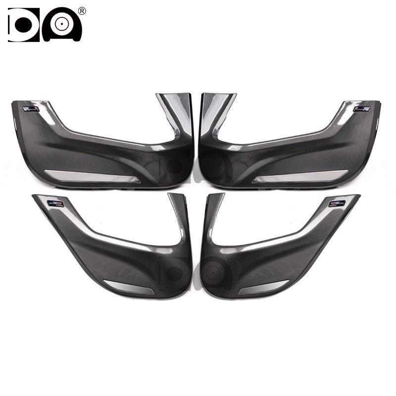 Защитная пластина из углеродного волокна для дверной панели BMW 1, 3, 5 серии, 6GT, X1, X3, X5 - полностью покрытая антиударная пластина