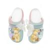 Crocs Классические платформенные клоги EVA Rogue Rabbit Пляжные Стильные и Удобные Перфорированные Туфли Унисекс Синий Розовый