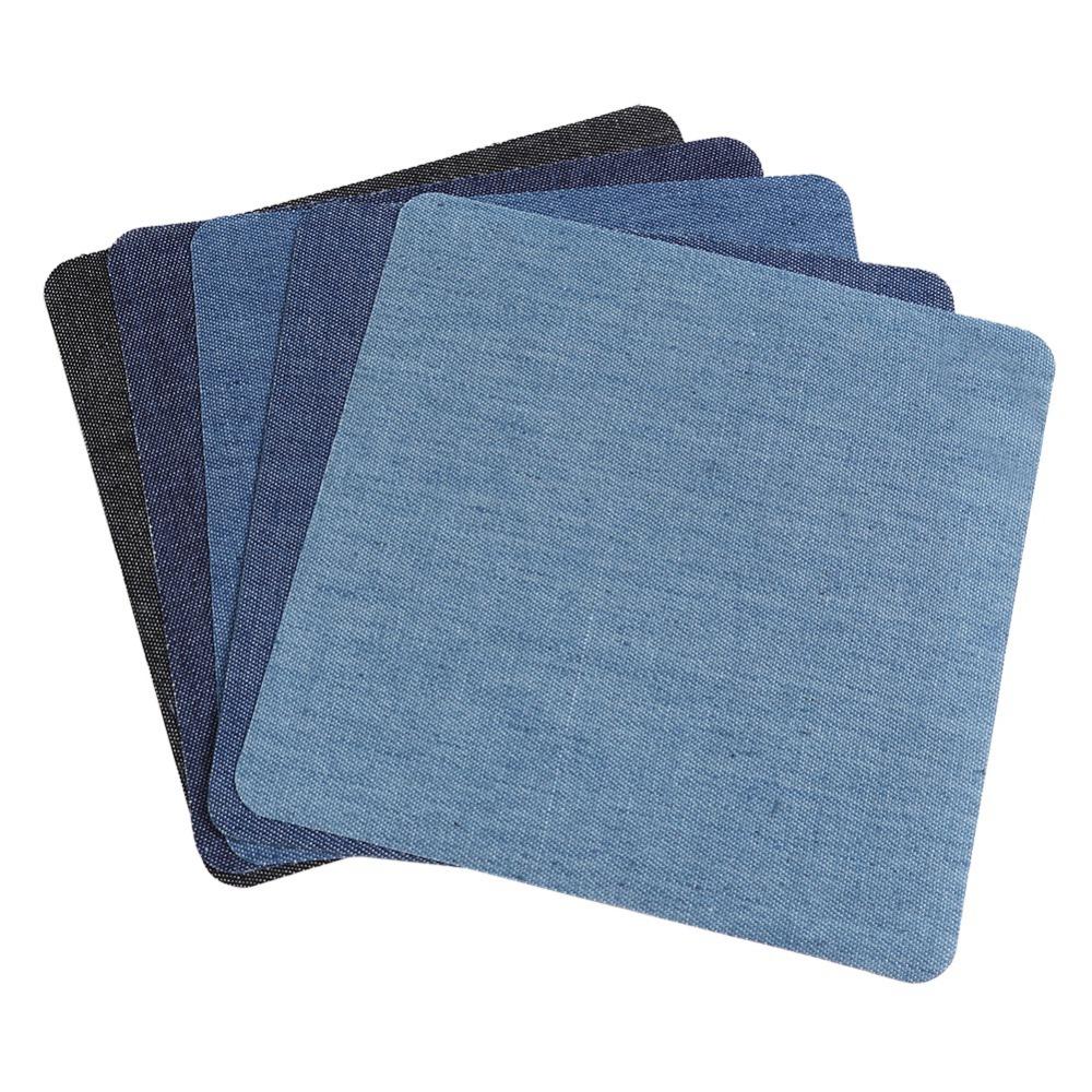 25PCS Blue Denim Patches No Sew Sewing Patches Decoration Set Cloth Patches  Home Use