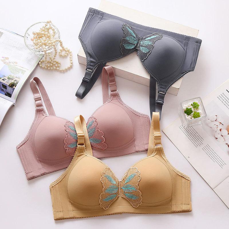 Бюстгальтер большого размера без стального кольца, дышащий, тонкий, с полной чашкой, бесшовный, удобный, трехбортный бюстгальтер