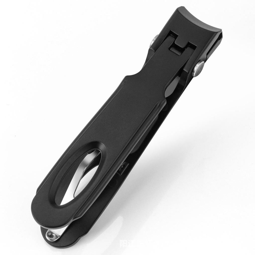 Stainless Steel Wide-Jaw Nail Clippers with Powder Die-Cast Finish for Manicure and Trimming