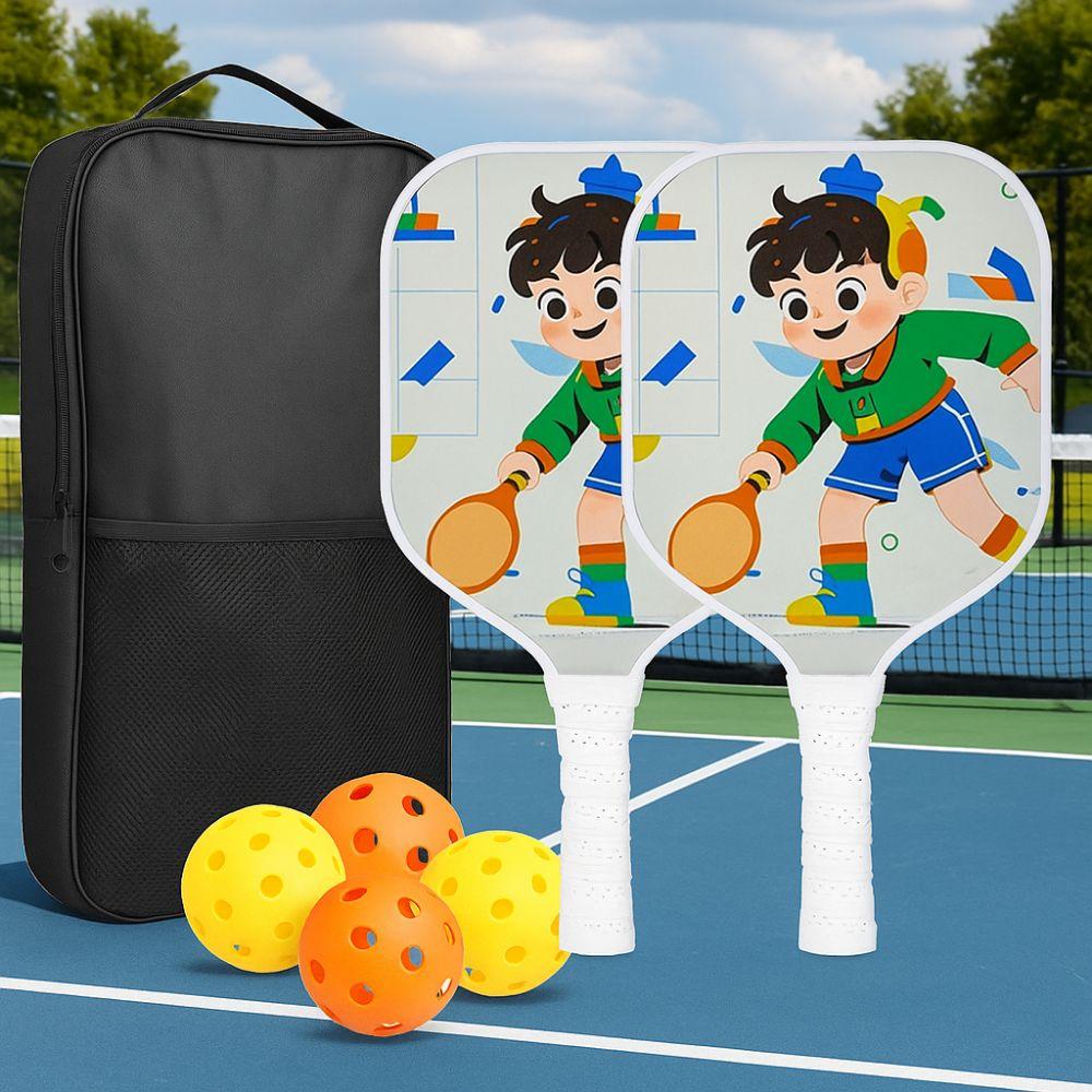 Lightweight Children's Pickleball Set Cartoon Children's Pickleball Rackets Pickle Ball Equipment