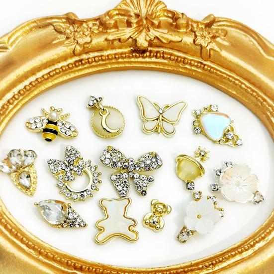 Изысканное украшение для ногтей, глянцевый аксессуар для ногтей, маникюр своими руками