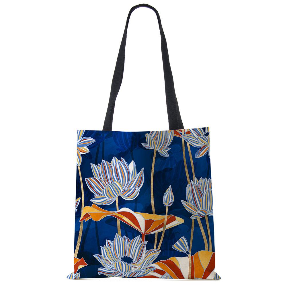 Японский дизайн укиё-э Повседневная женская сумка ручной работы Журавль Дизайнерская сумка-тоут Эко многоразовые плечевые сумки для покупок B13039 CLE