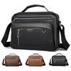 Men's Leather Messenger Bag Waterproof Crossbody Shoulder Bag Sling Satchel Bag Briefcase for Work Business Travel