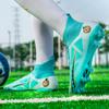 33-46 Men's Large Size High-top Football Shoes Long Nail Anti-slip TPR Artificial Lawn Children Football Boots