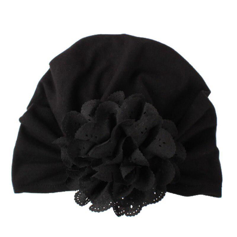 Милая шапочка-бини для новорожденных мальчиков и девочек, однотонная шапка-тюрбан с цветочным узлом, шапка-тюрбан