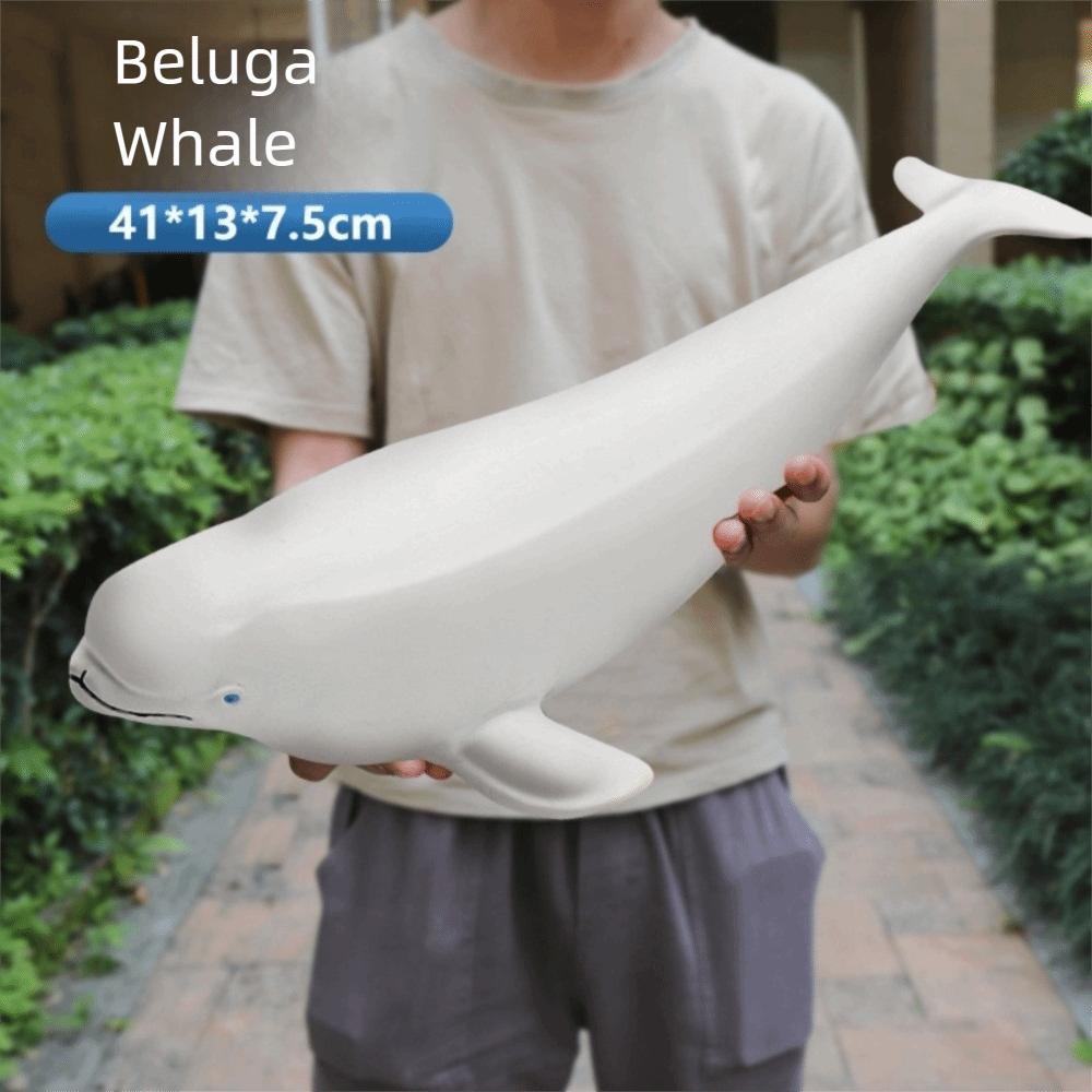 Large Size Ocean Animals Action Figures Great White Shark Model Ocean Animal Simulation