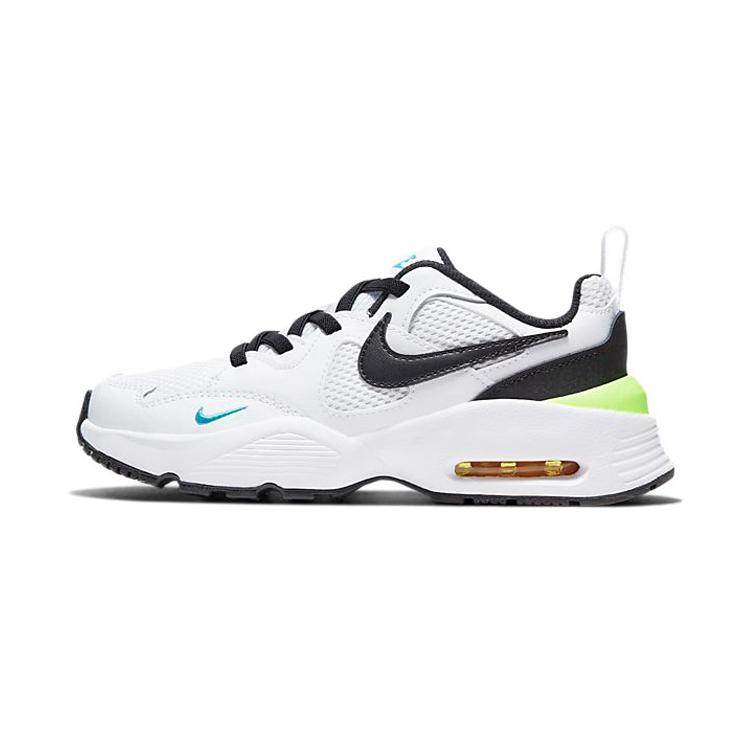 Nike Air Max Fusion Амортизация Устойчивость к истиранию Дышащие Низкие Беговые кроссовки Белый Черный Зеленый Дошкольные CJ3825-103