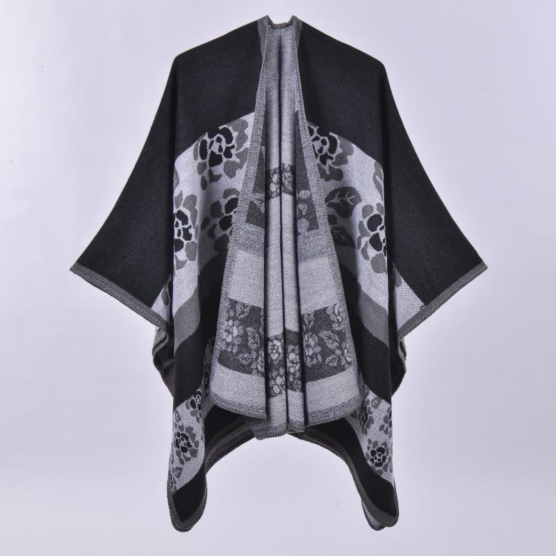 AEC Hand-sewn Edge Thickened and Lengthened Open Hot-selling Cape Air Conditioner Warm Decorative Shawl Scarf
