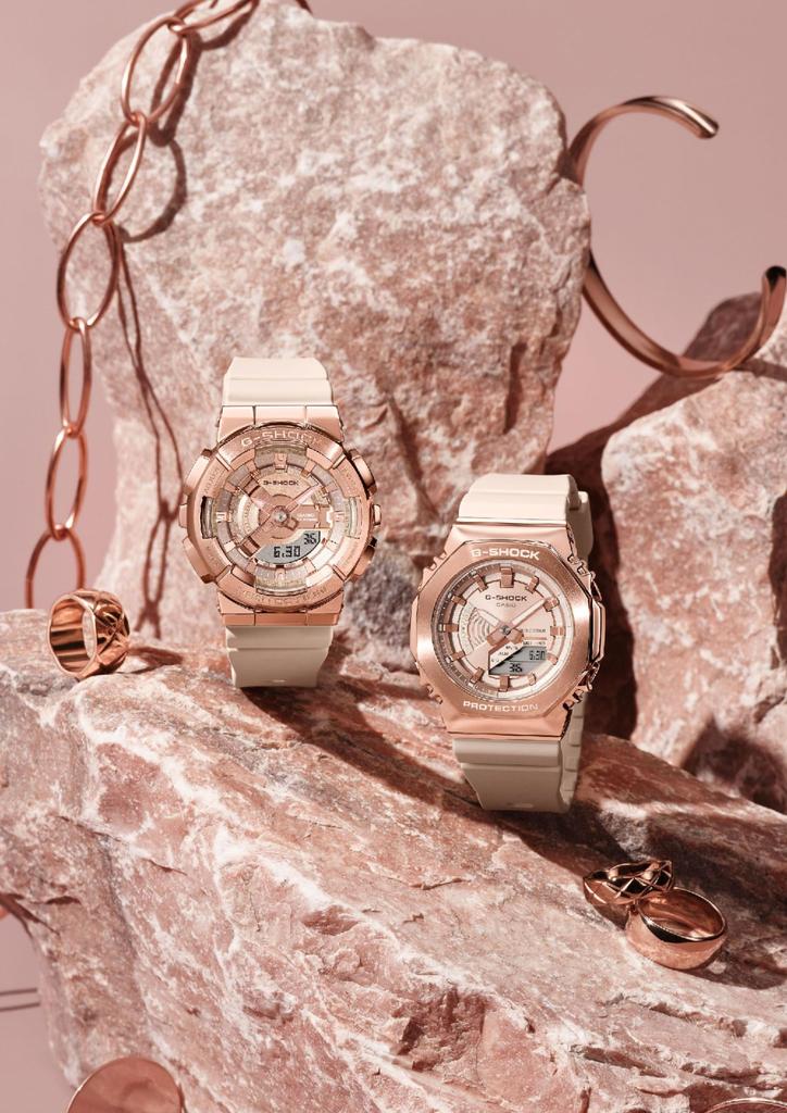 Модель часов Металлический корпус Розовый Бежевый [Casio] G-Shock [] Средний размер GM-S110PG-4AJF Женский
