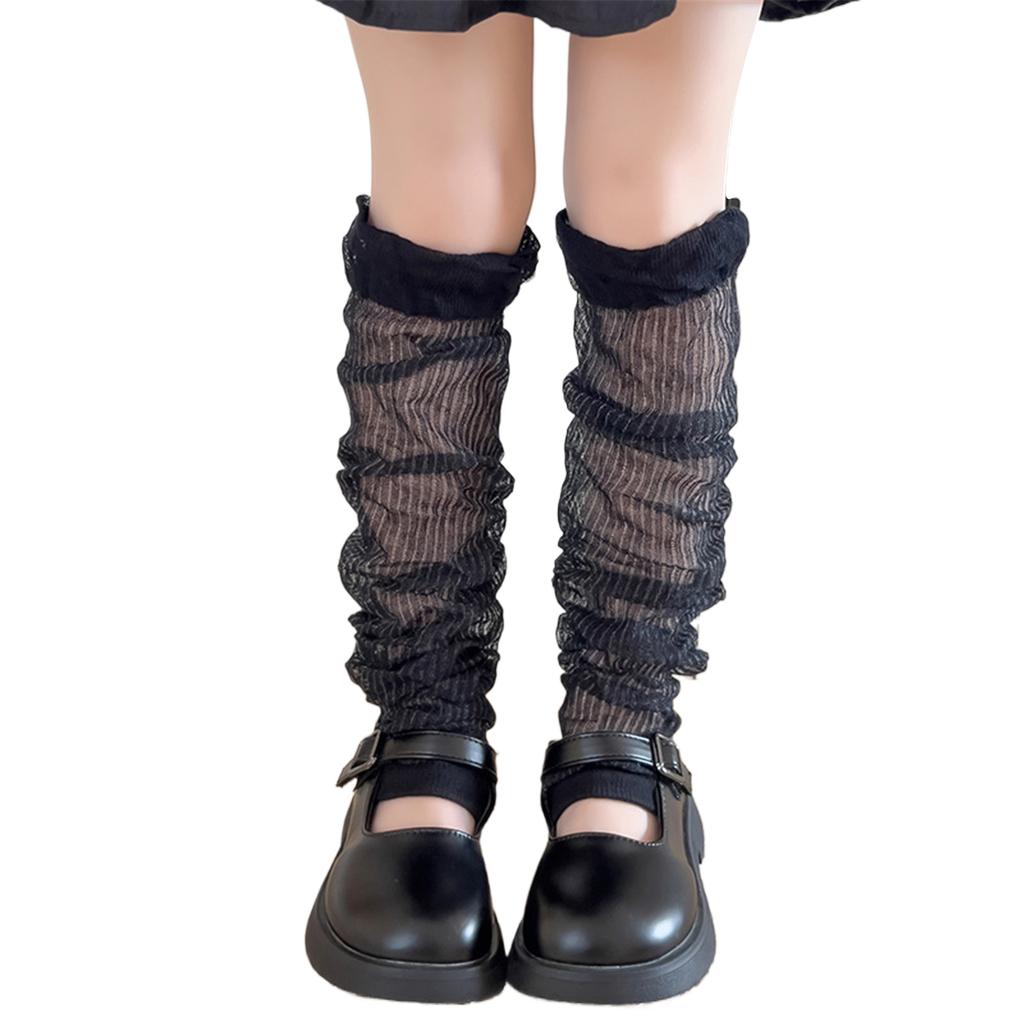 Чехол для носков JK Kids Pile Up Socks, дышащие тонкие носки для девочек, летние женские носки до колена