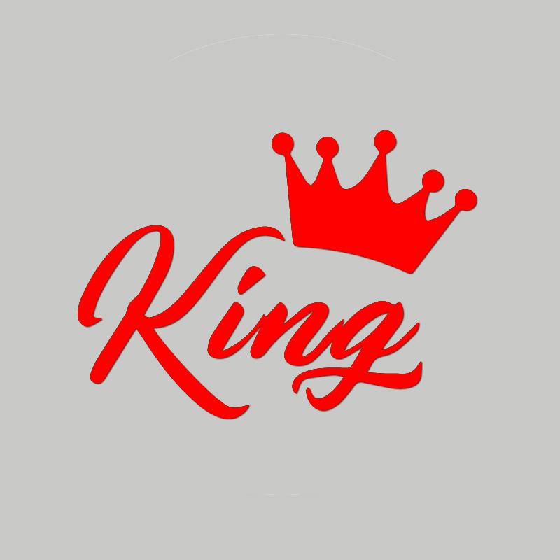 Автонаклейки CROWN KING, Модные водонепроницаемые виниловые наклейки, Автонаклейки, Аксессуары для стайлинга автомобиля