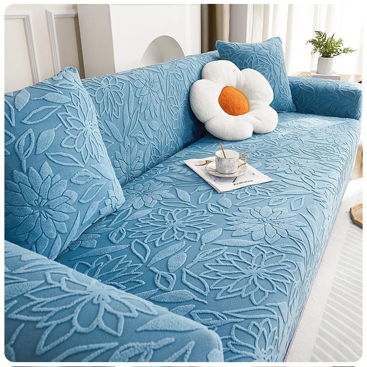 New Jacquard Velvet Elastic Sofa Cover All-season Universal Cat Scratch and Dust-proof Sofa Cover