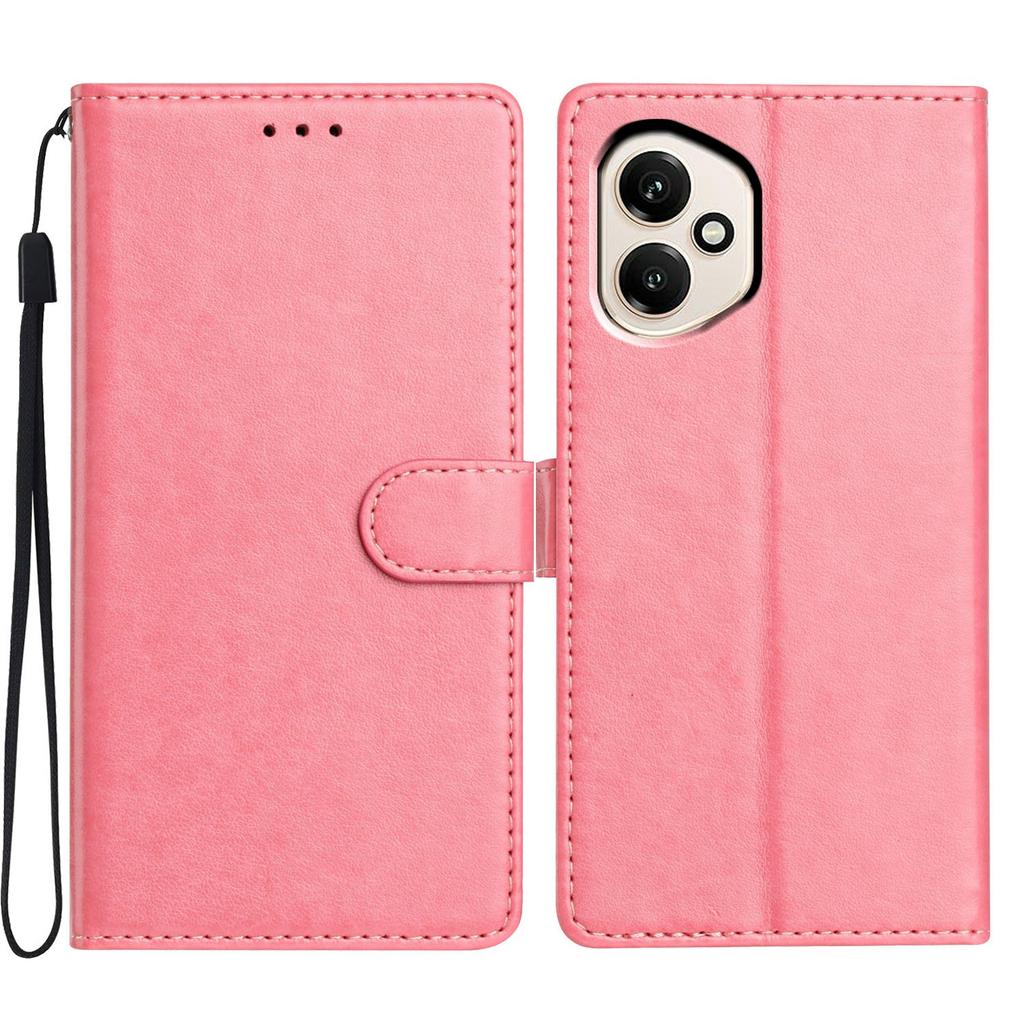 Для Honor 400 5G (Глобальный) Кожаный чехол-кошелек-подставка для телефона с удобным ремешком