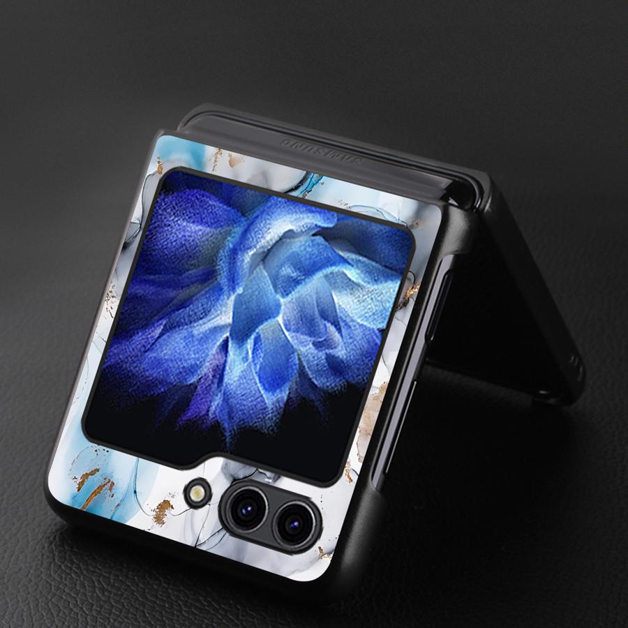 Мраморный чехол для Samsung Galaxy Z Flip 7 6 5 4 3 Flip3 Flip5 Flip7 FE Flip4 Flip6 Задняя крышка телефона Funda