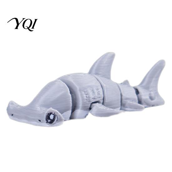 Mini Plastic Ornaments 3D Printed Articulated Animal Figurine, Flexible Cartoon Ornament for Desk Decoration & Creative Party Favors Stress