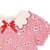 French Cat Pink Heart Flower Collar Dress Q52dao080p1