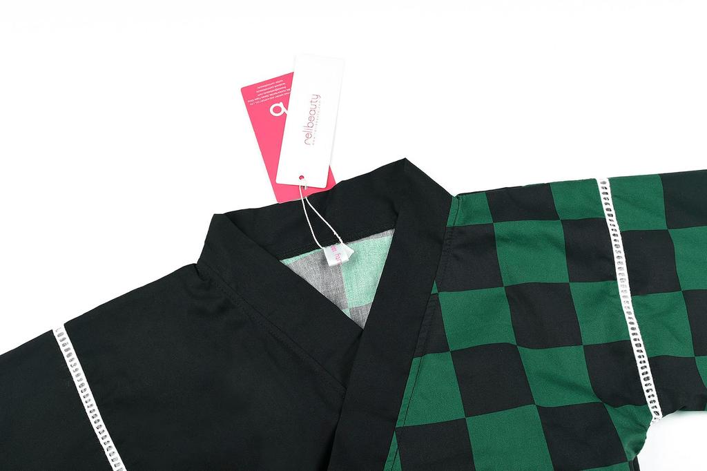 Jinbei Kids Boys Girls Cotton Children Room Wear Yukata Pajamas Jinbei Fireworks Festival Summer Festival Loungewear Top and Bottom Set with Pockets