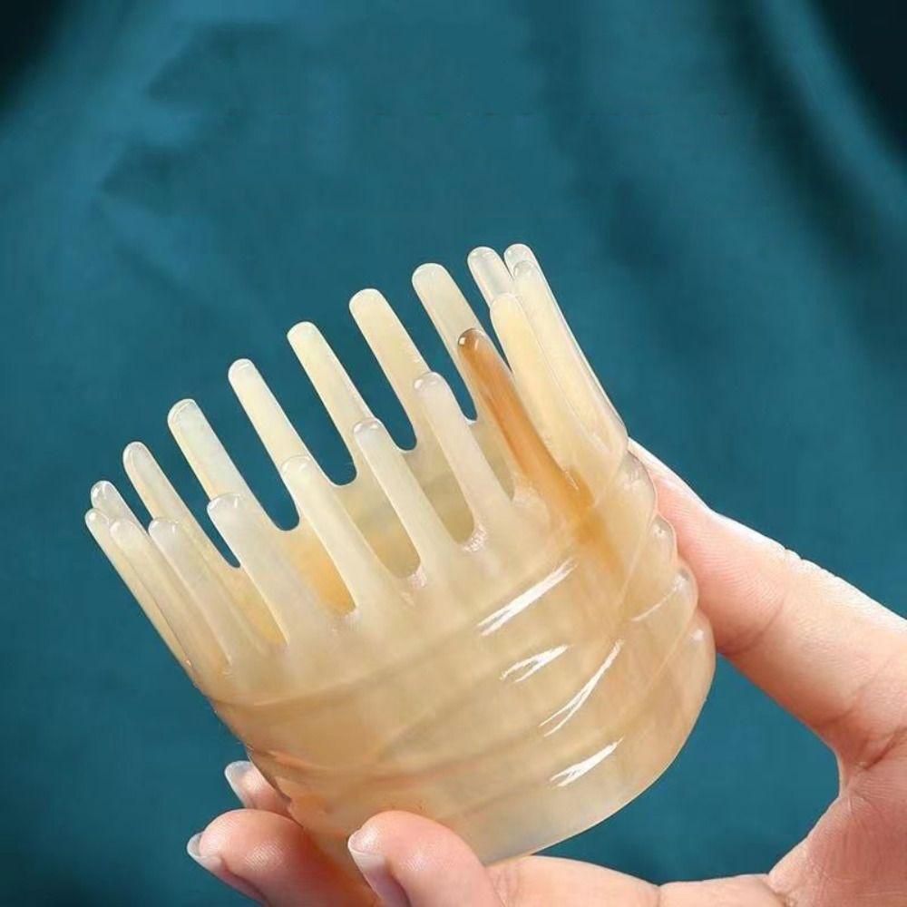 Gua Sha Ox Horn Massage Comb Meridian Scrapping Buffalo Horn Meridian Comb Men