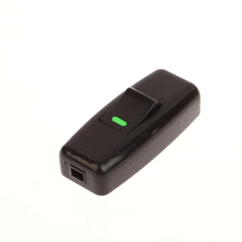 1/5 шт. Классические черные встроенные выключатели для настольной лампы Вкл/Выкл Домашний свет Выключатель в форме лодки Провода Кабельные выключатели Электрические аксессуары