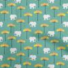 Ткань Cotton Flex Dark Teal Green, детская, с рисунком в виде животных, от The Yard, 40 дюймов