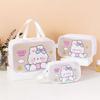 Portable Transparent Wash Bag Cute Storage Bags Handbag Cartoon PVC Cosmetic Bag  Travel
