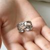 Retro Multi-layer Heart Ring for Women - Unique, Openable, Hip Hop Style, Perfect for Index Finger