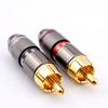 2 шт. Видео/Аудио RCA Штекер Адаптер RCA Штекер Кабель Провод Разъем Позолоченный