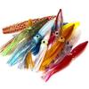 10pcs/lot 8cm Multicolored Flash Scale Bionic PVC Lua Bait Big Head Squid Soft Bait