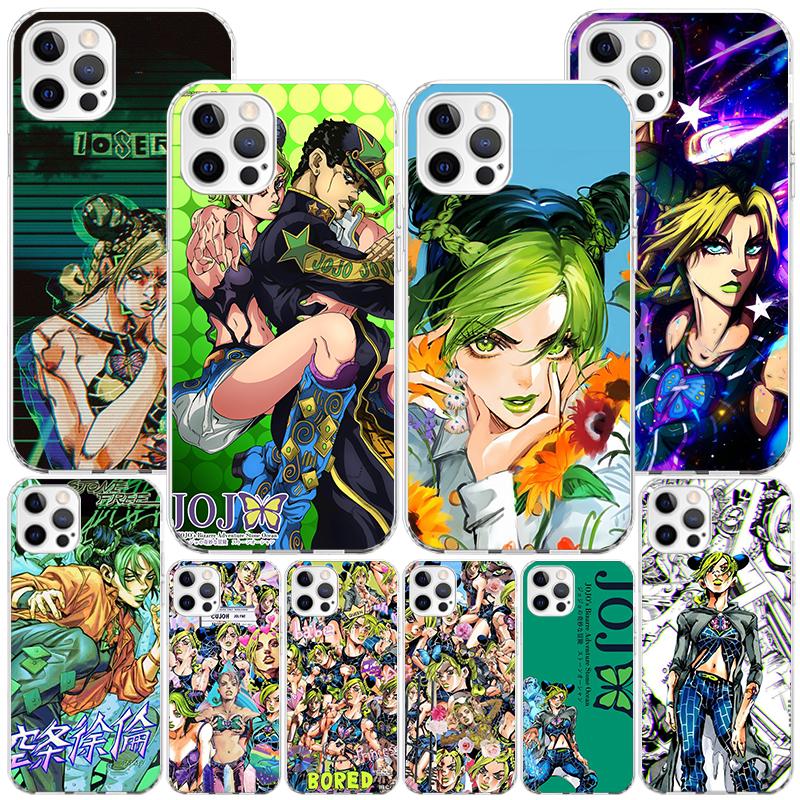 Чехол для телефона JoJo's Bizarre Adventure Джолин Куджо для iPhone 17 Air 16 Pro Max 16E 15 + 14 Plus 11 12 13 Mini 7 8 SE Подарок Печать C