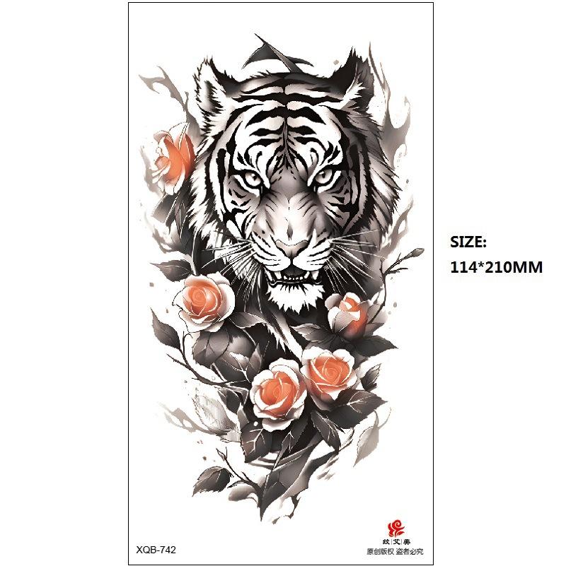 Набор наклеек для татуировки «Бабочка Роза Цветок» из серии «Эмми Блэк» на водную бумагу