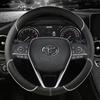 Чехол на руль автомобиля кожа 38 см для Toyota Corolla Fortuner Sequoia Auris Avensis YARIS Vios Celica 86 Rav4 4Runner C-HR