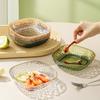 Spit Bone Dish Multi-function Thickened Base Light Luxury Style Translucent Storage Plate Home Supplies