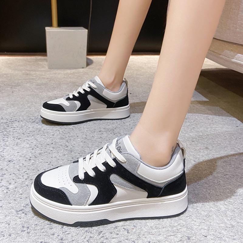 Fashion Trend All-match Women's Flats Shoes Designer New Breathable Anti-Odor Thick-soled Casual Shoes Women Sneakers Student Board Shoe
