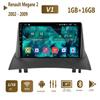 Автомобильное радио на базе Android, Wi-Fi, GPS-навигация для Renault Megane 2 2002-2009, авто стерео мультимедийный плеер, головное устройство 2din 1 + 16 ГБ