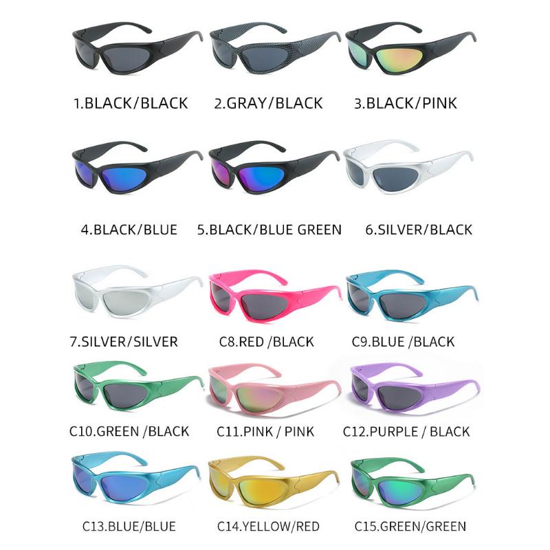Паровые солнцезащитные очки в стиле панк, женские зеркальные спортивные солнцезащитные очки, цветные модные очки в стиле панк, модные очки