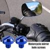 Mirror Hole Cover Cap, Motorcycle Mirror Hole Plug, Bike Hole Plug, Compatible with M8/M10,