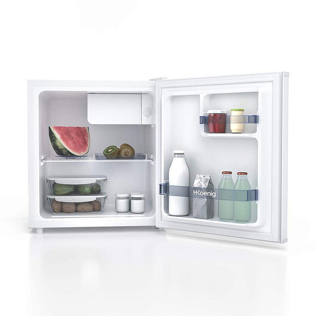 H.Koenig Fgx480 Mini Electric Fridge with a Capacity of 45 Liters, with Freezer Compartment, 50 W, White