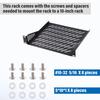 GeeekPi RackMate Аксессуары Корпус для стойки 10-дюймовая полка для серверной стойки 1U/0,5U, перфорированная полка, консольное крепление, настенное крепление, универсальное устройство, Сеть