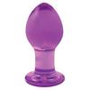 Glass Accessory - Crystal - Medium Purple - Borosilicate Glass - Diameter 4 Cm - Length 6 Cm